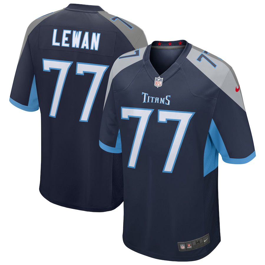 Men Tennessee Titans #77 Taylor Lewan Nike Navy Game NFL Jersey->tennessee titans->NFL Jersey